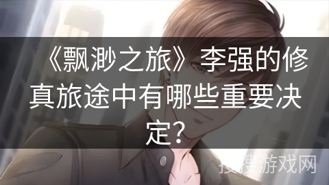 《飘渺之旅》李强的修真旅途中有哪些重要决定？
