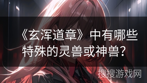 《玄浑道章》中有哪些特殊的灵兽或神兽？