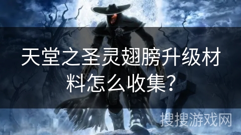 天堂之圣灵翅膀升级材料怎么收集？