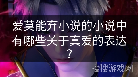 爱莫能弃小说的小说中有哪些关于真爱的表达？