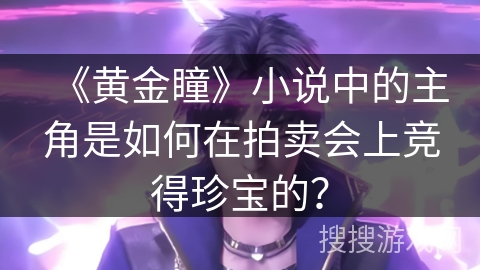 《黄金瞳》小说中的主角是如何在拍卖会上竞得珍宝的？