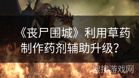 《丧尸围城》利用草药制作药剂辅助升级？