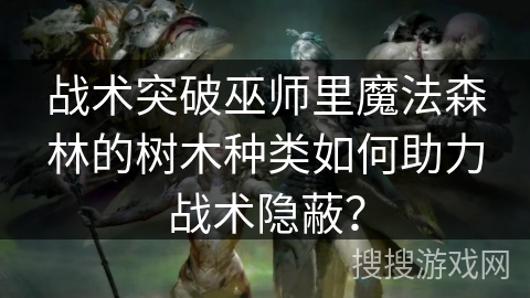 战术突破巫师里魔法森林的树木种类如何助力战术隐蔽？