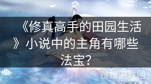 《修真高手的田园生活》小说中的主角有哪些法宝？