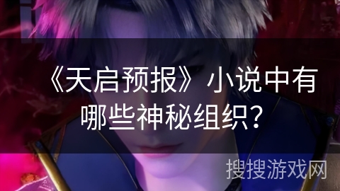 《天启预报》小说中有哪些神秘组织？