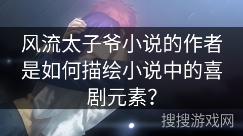 风流太子爷小说的作者是如何描绘小说中的喜剧元素？