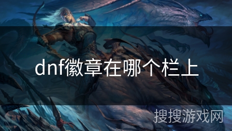 dnf徽章在哪个栏上 dnf徽章在哪个栏上