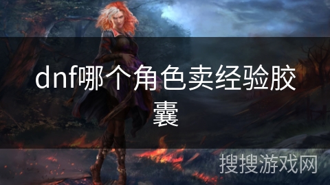 dnf哪个角色卖经验胶囊