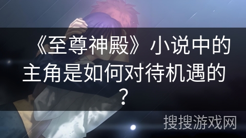 《至尊神殿》小说中的主角是如何对待机遇的? 《至尊神殿》小说中的主角是如何对待机遇的?