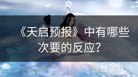 《天启预报》中有哪些次要的反应？
