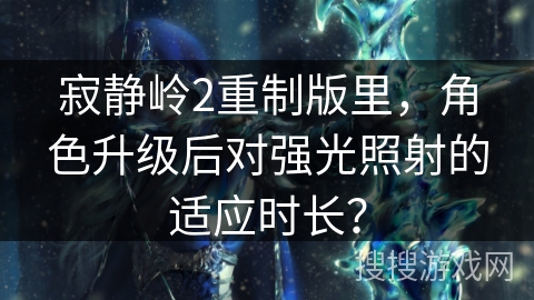 寂静岭2重制版里，角色升级后对强光照射的适应时长？