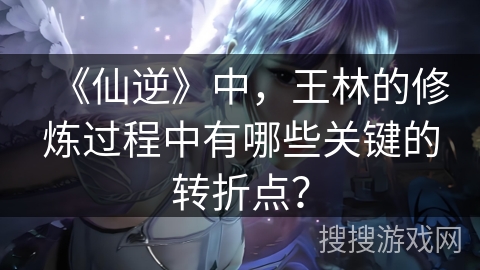 《仙逆》中，王林的修炼过程中有哪些关键的转折点？