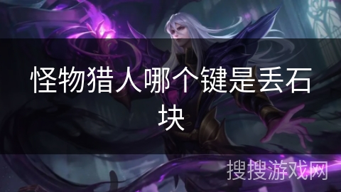 怪物猎人哪个键是丢石块 怪物猎人哪个键是丢石块