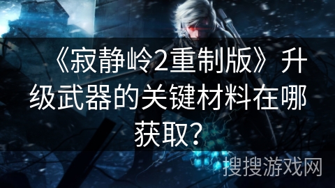 《寂静岭2重制版》升级武器的关键材料在哪获取？