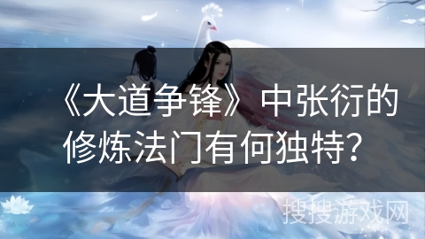 《大道争锋》中张衍的修炼法门有何独特？