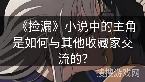 《捡漏》小说中的主角是如何与其他收藏家交流的？