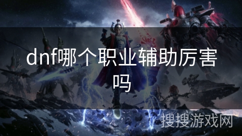 dnf哪个职业辅助厉害吗