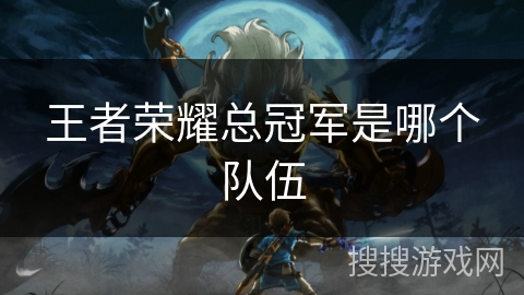 王者荣耀总冠军是哪个队伍