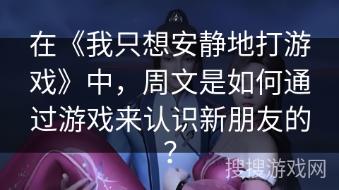 在《我只想安静地打游戏》中，周文是如何通过游戏来认识新朋友的？