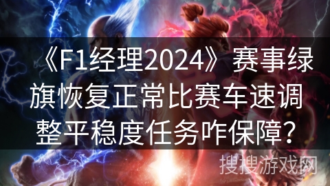 《F1经理2024》赛事绿旗恢复正常比赛车速调整平稳度任务咋保障？