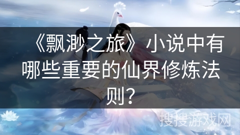 《飘渺之旅》小说中有哪些重要的仙界修炼法则？