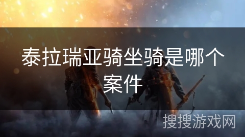 泰拉瑞亚骑坐骑是哪个案件