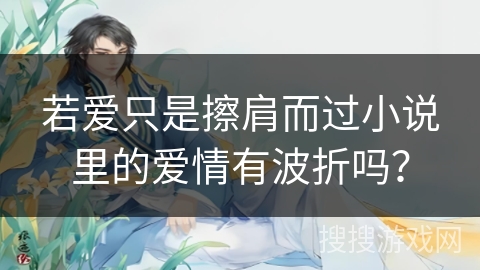 若爱只是擦肩而过小说里的爱情有波折吗? 若爱只是擦肩而过小说里的爱情有波折吗?