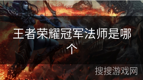 王者荣耀冠军法师是哪个 王者荣耀冠军法师是哪个