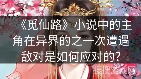 《觅仙路》小说中的主角在异界的之一次遭遇敌对是如何应对的？