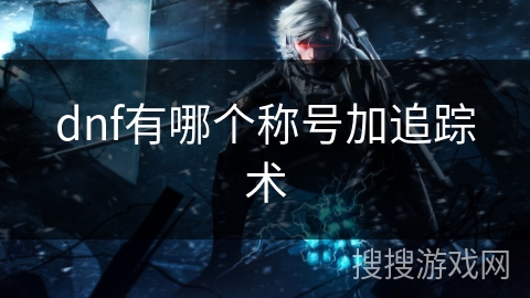 dnf有哪个称号加追踪术