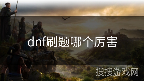 dnf刷题哪个厉害