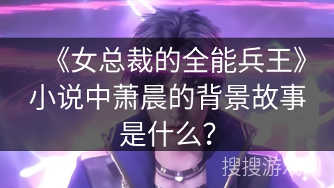 《女总裁的全能兵王》小说中萧晨的背景故事是什么？