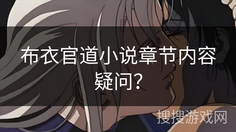 布衣官道小说章节内容疑问？