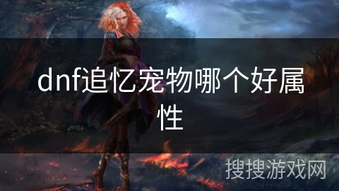 dnf追忆宠物哪个好属性