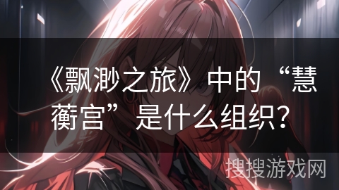 《飘渺之旅》中的“慧蘅宫”是什么组织？