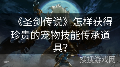 《圣剑传说》怎样获得珍贵的宠物技能传承道具? 《圣剑传说》怎样获得珍贵的宠物技能传承道具?