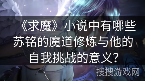 《求魔》小说中有哪些苏铭的魔道修炼与他的自我挑战的意义？