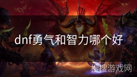 dnf勇气和智力哪个好