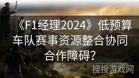 《F1经理2024》低预算车队赛事资源整合协同合作障碍？