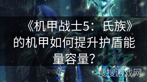 《机甲战士5：氏族》的机甲如何提升护盾能量容量？