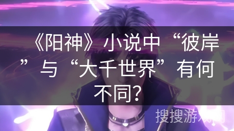 《阳神》小说中“彼岸”与“大千世界”有何不同？