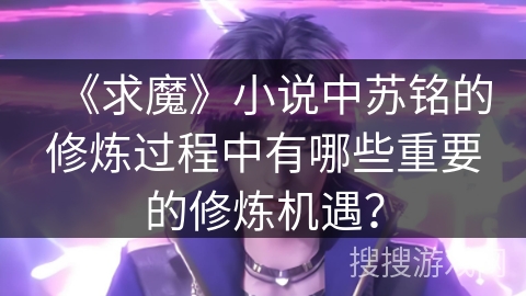 《求魔》小说中苏铭的修炼过程中有哪些重要的修炼机遇？