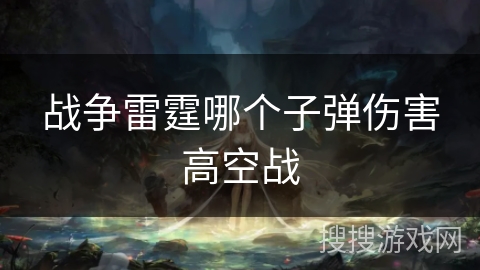 战争雷霆哪个子弹伤害高空战