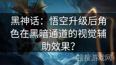 黑神话：悟空升级后角色在黑暗通道的视觉辅助效果？