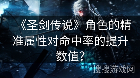 《圣剑传说》角色的精准属性对命中率的提升数值? 《圣剑传说》角色的精准属性对命中率的提升数值?