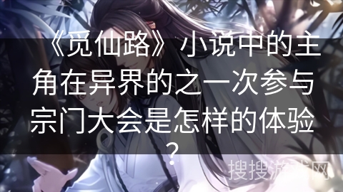 《觅仙路》小说中的主角在异界的之一次参与宗门大会是怎样的体验？
