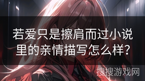 若爱只是擦肩而过小说里的亲情描写怎么样？