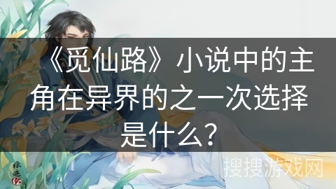《觅仙路》小说中的主角在异界的之一次选择是什么？