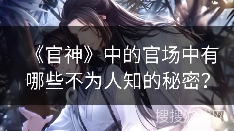 《官神》中的官场中有哪些不为人知的秘密？