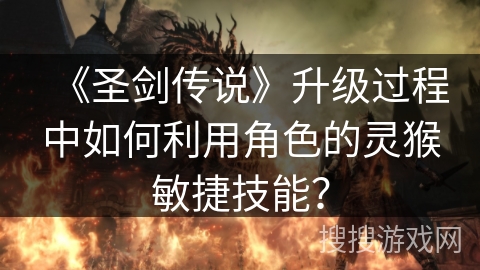 《圣剑传说》升级过程中如何利用角色的灵猴敏捷技能? 《圣剑传说》升级过程中如何利用角色的灵猴敏捷技能?